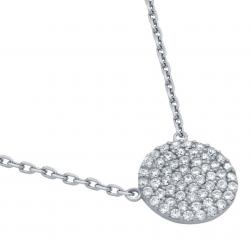 Colier elegant din argint 925 rodiat banut cu zirconii [0]